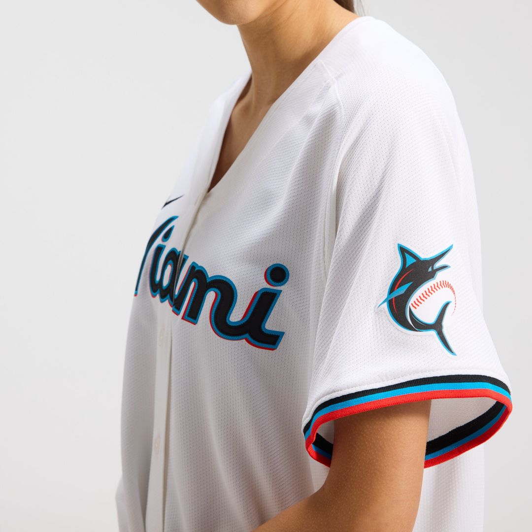 Miami Marlins Sandy Alcantara Women's Home Limited Jersey - White