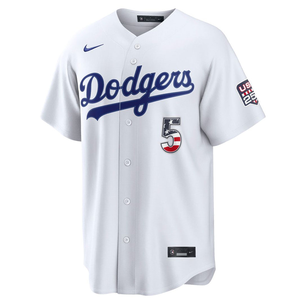 Los Angeles Dodgers Freddie Freeman USA 250 Fourth of July Home Stadium Jersey - White