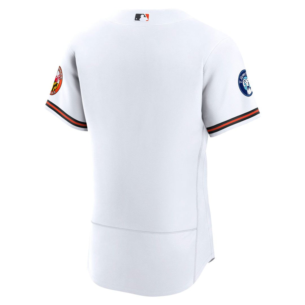Baltimore Orioles Home Sponsor Patch Authentic Jersey - White