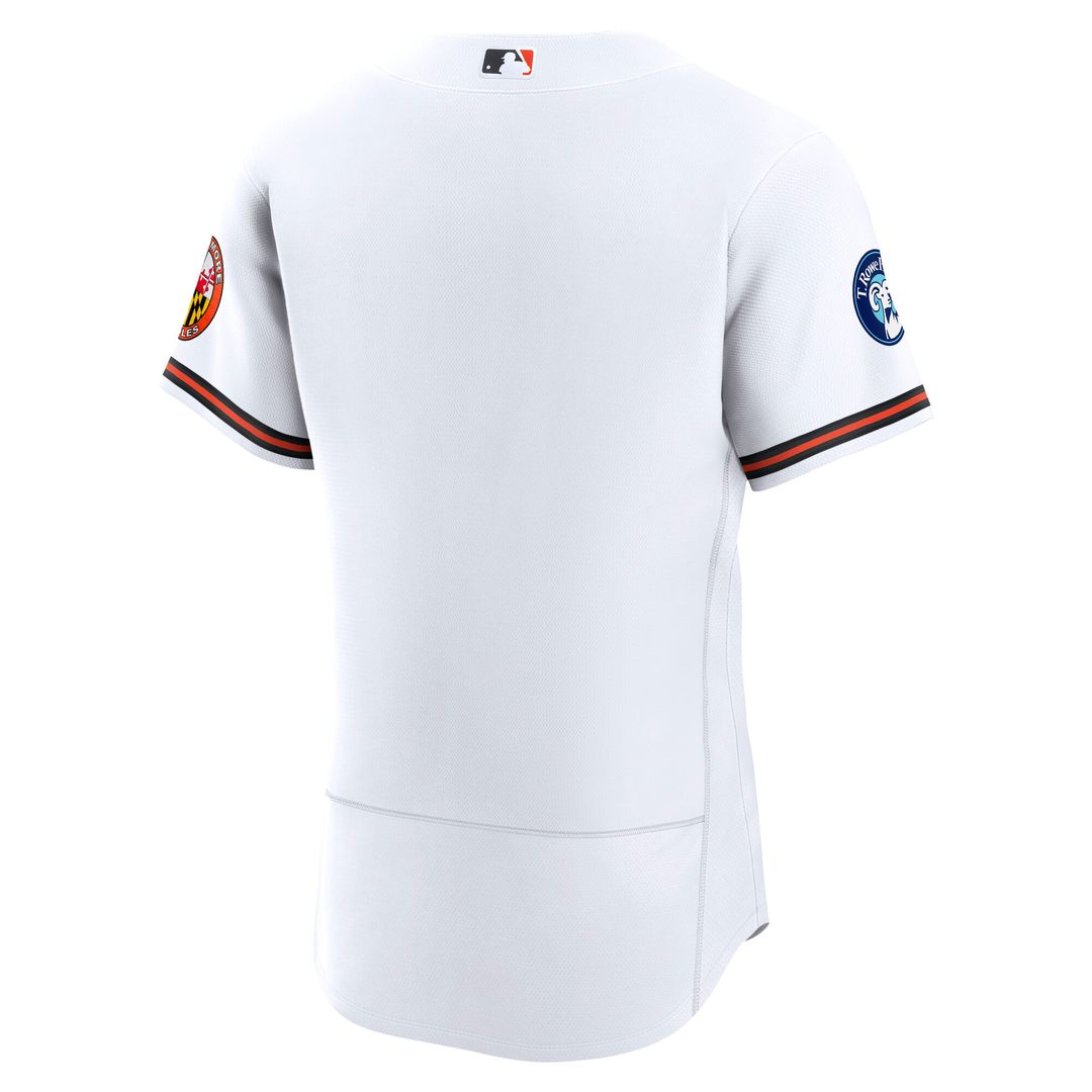 Baltimore Orioles Home Sponsor Patch Authentic Jersey - White