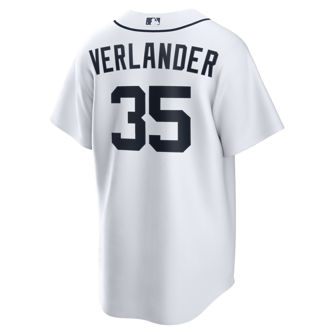 Detroit Tigers Justin Verlander Home Replica Jersey - White