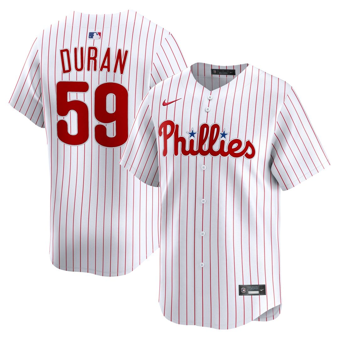 Philadelphia Phillies Jhoan Duran Home Limited Jersey - White