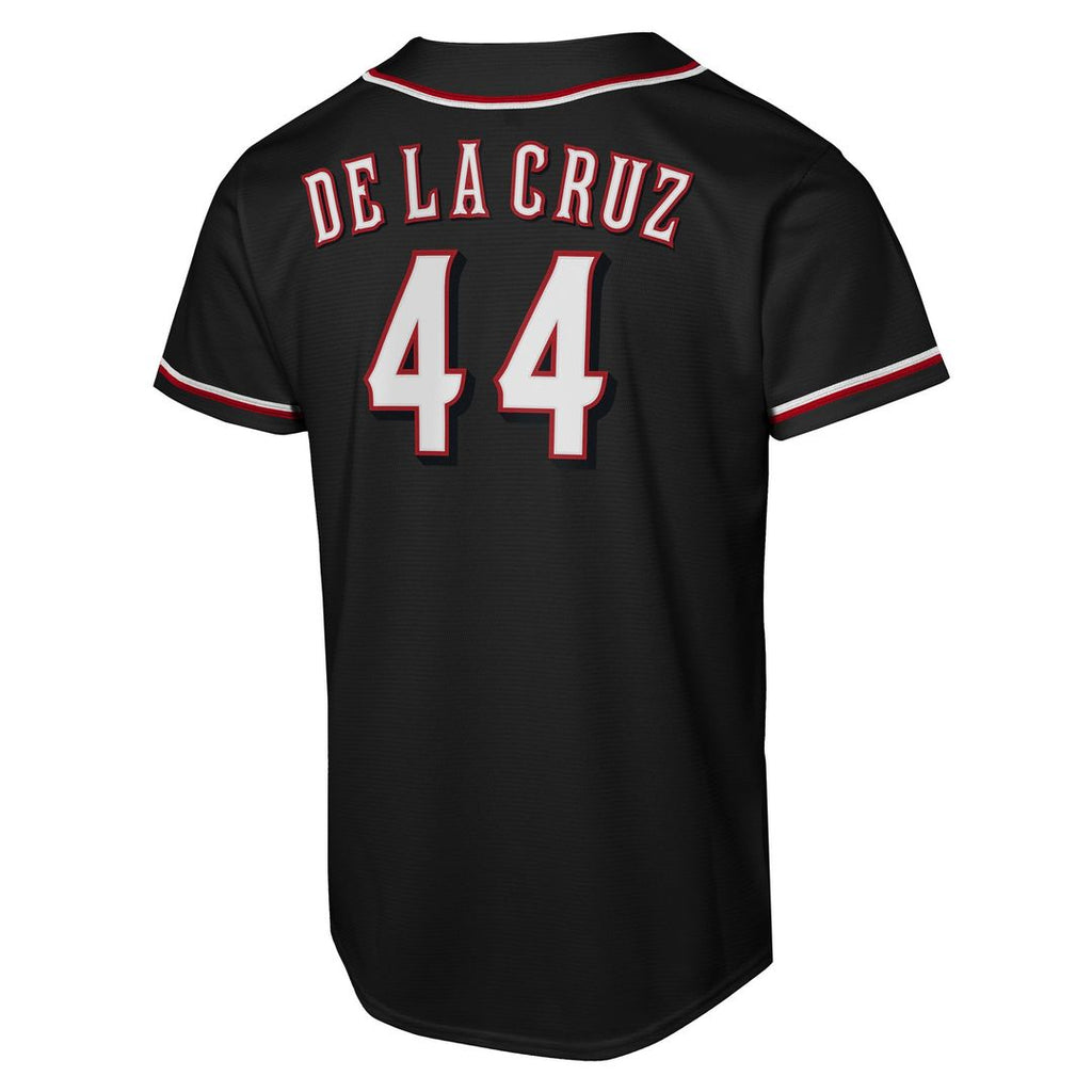 Cincinnati Reds Elly De La Cruz Youth Fashion Replica Jersey - Black