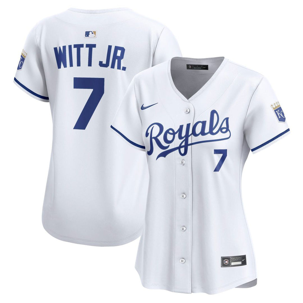 Kansas City Royals Bobby Witt Jr. Women's Home Limited Jersey - White