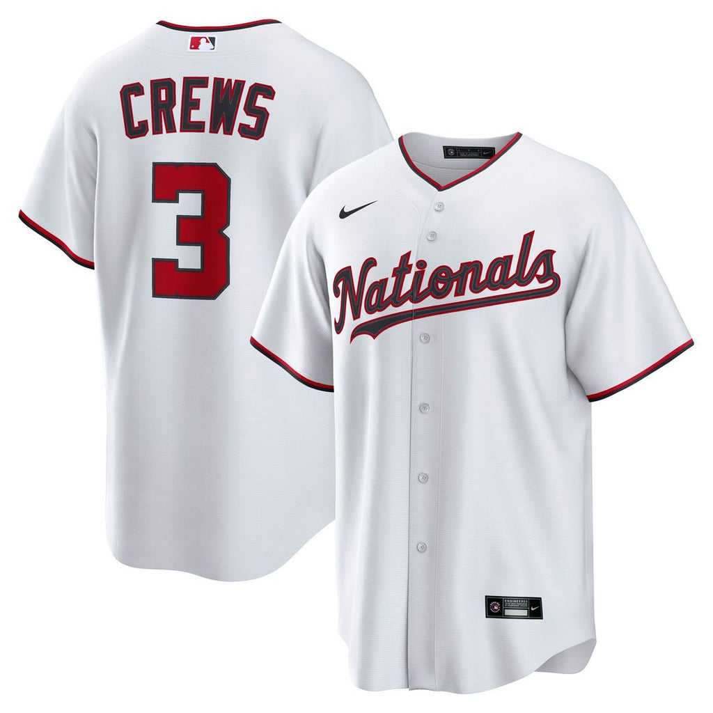 Washington Nationals Dylan Crews Home Replica Jersey - White