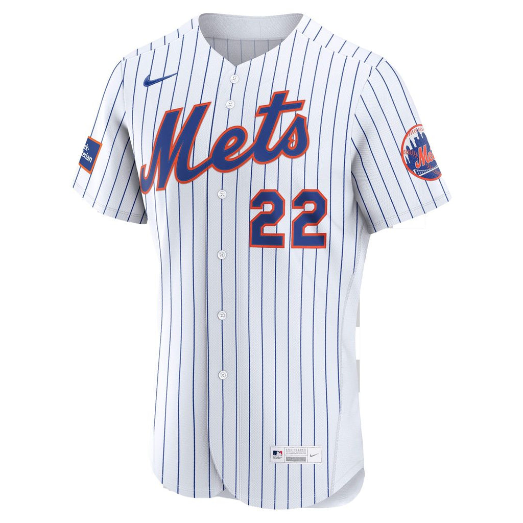 New York Mets Juan Soto Home Authentic Sponsor Patch Jersey - White