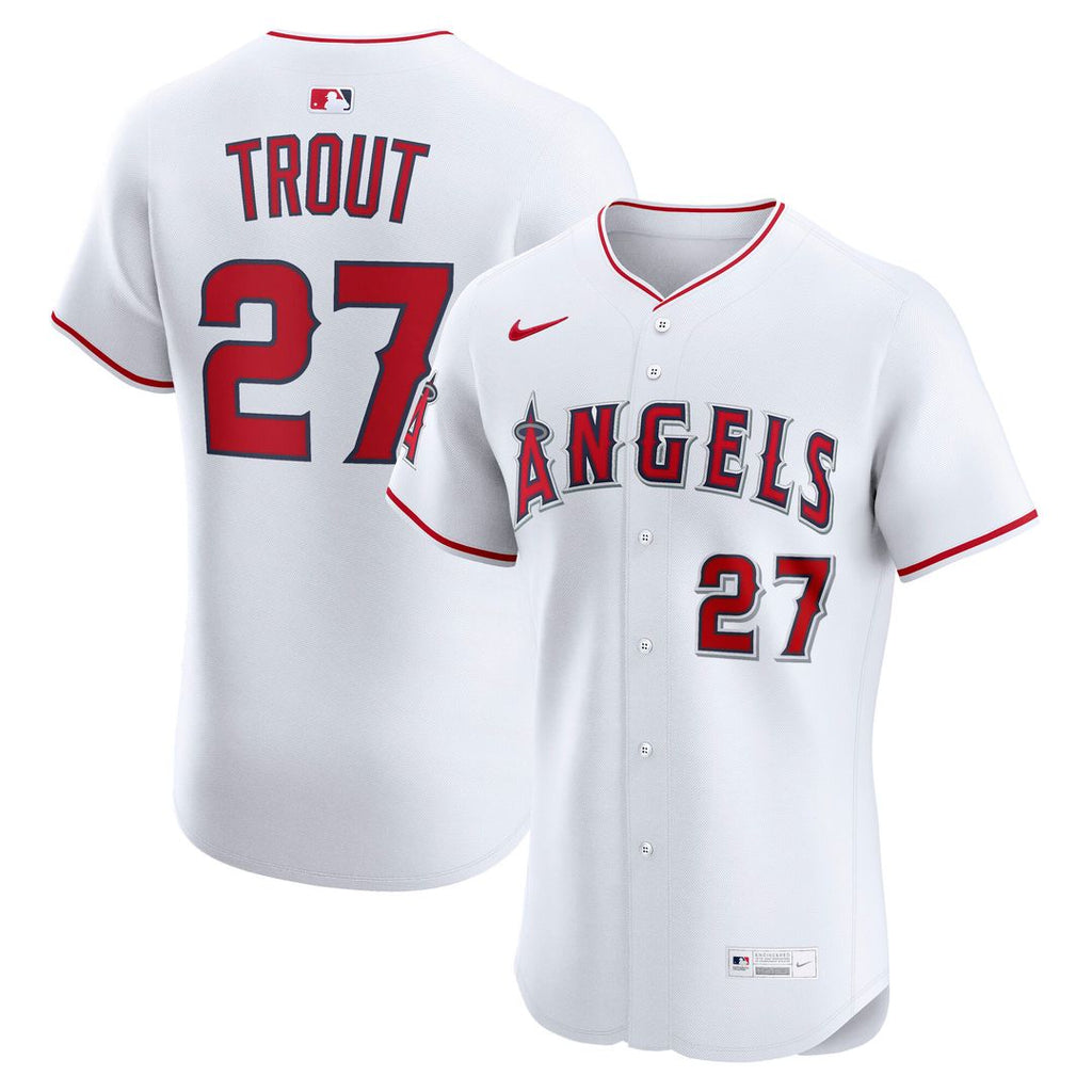 Los Angeles Angels Mike Trout Home ElitePlayer Jersey - White