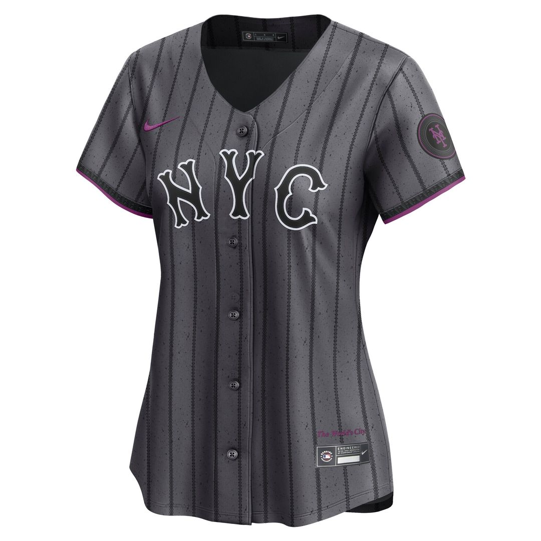 New York Mets Francisco Lindor Women's City Connect Limited Jersey - Gray