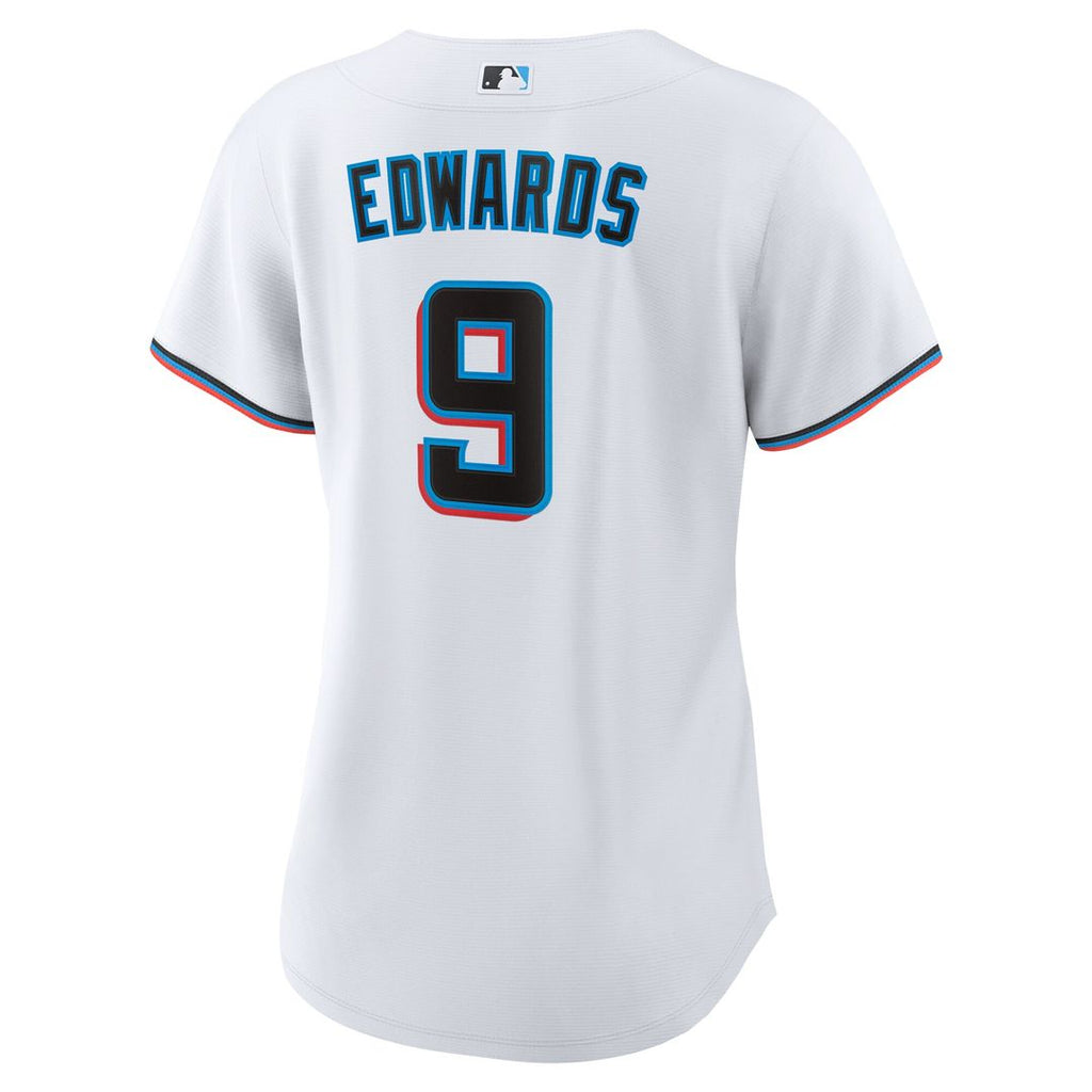 Miami Marlins Xavier Edwards Women's Home Replica Jersey - White