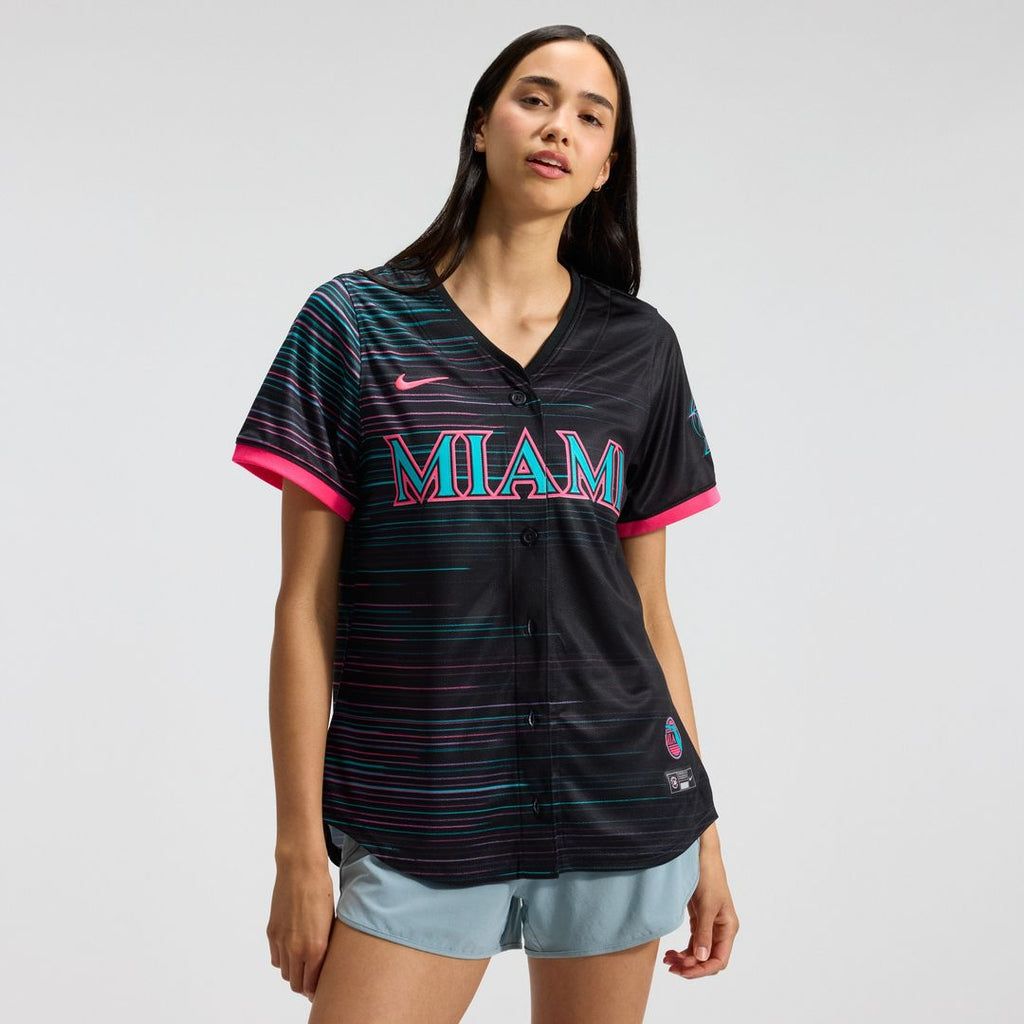 Miami Marlins Women's 2025 City Connect Limited Jersey - Black