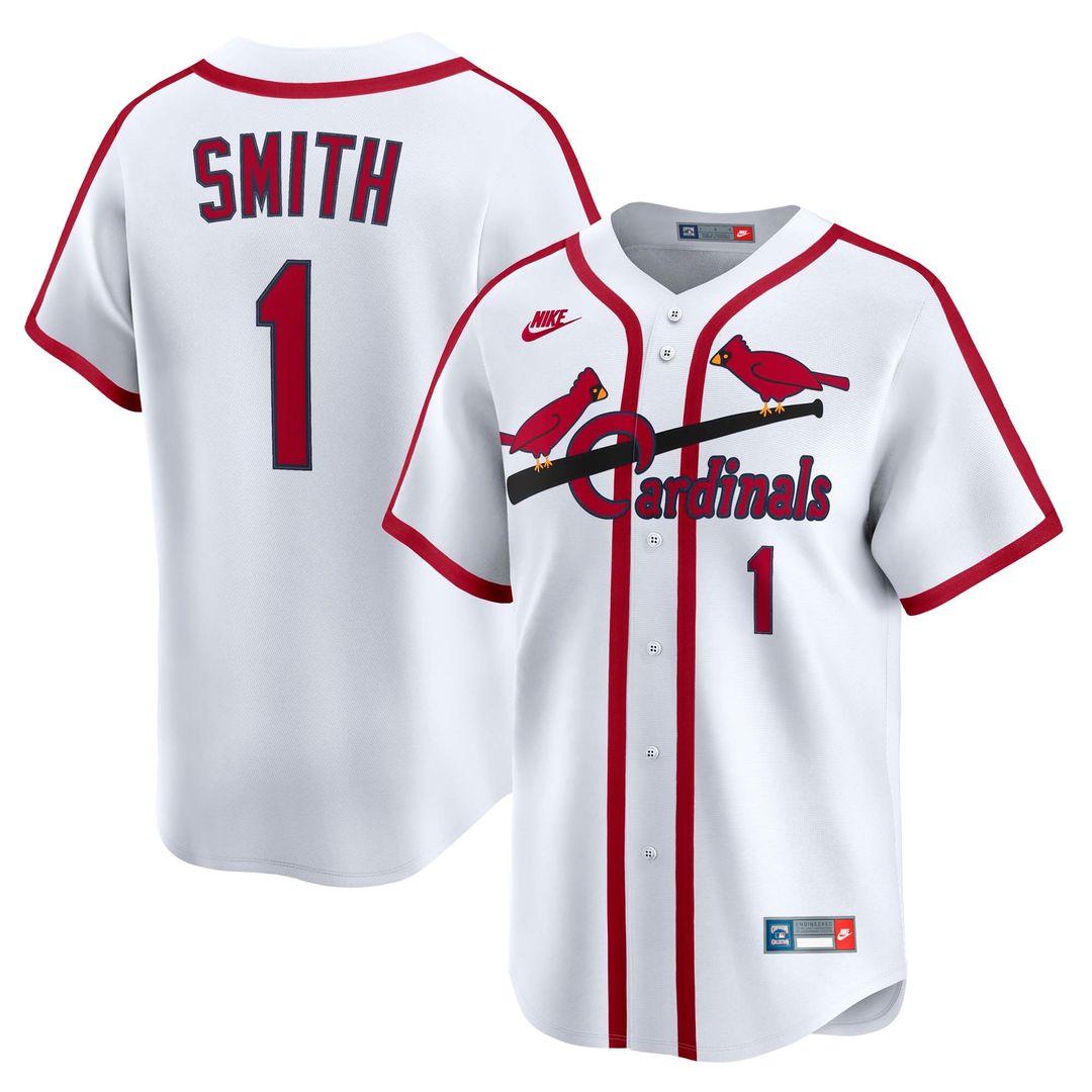 St. Louis Cardinals Ozzie Smith Throwback Cooperstown Limited Jersey - White