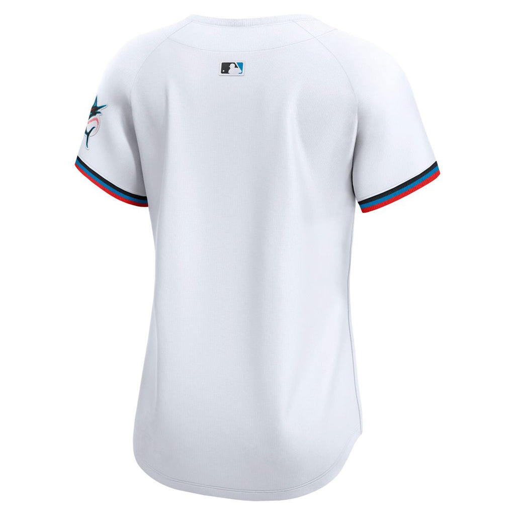 Miami Marlins Women's Home Limited Jersey - White
