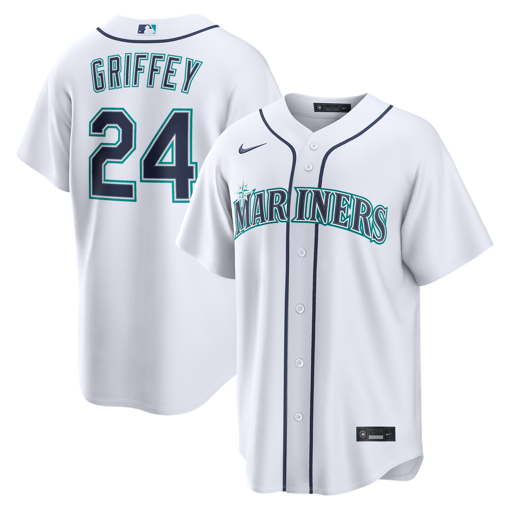 Seattle Mariners Ken Griffey Jr. Home Replica Jersey - White