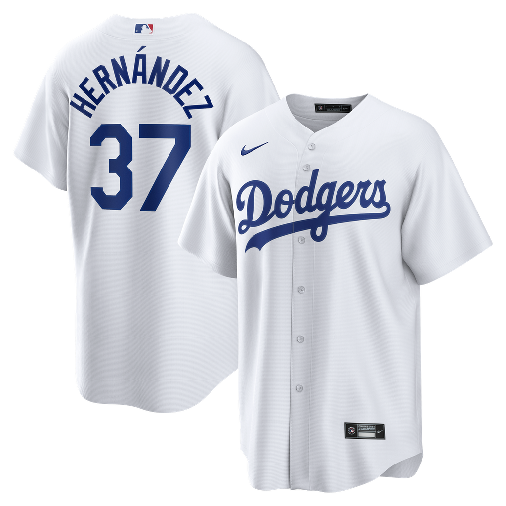 Los Angeles Dodgers Teoscar Hernández Home Replica Jersey - White