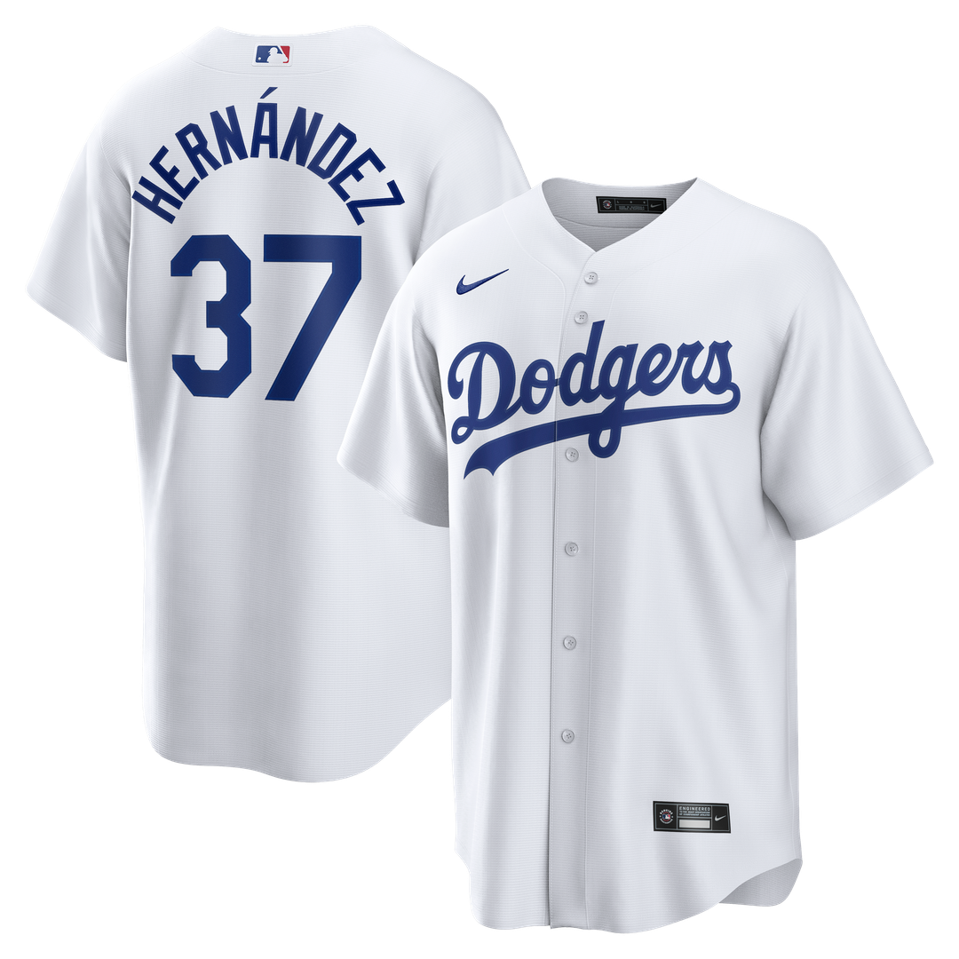 Los Angeles Dodgers Teoscar Hernández Home Replica Jersey - White