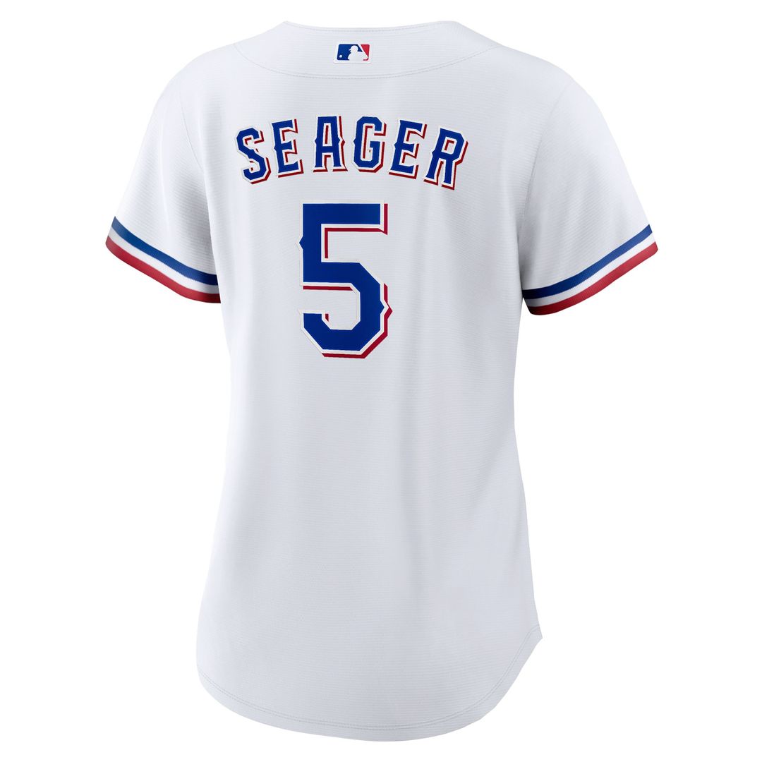 Texas Rangers Corey Seager Women's Home Replica Jersey - White