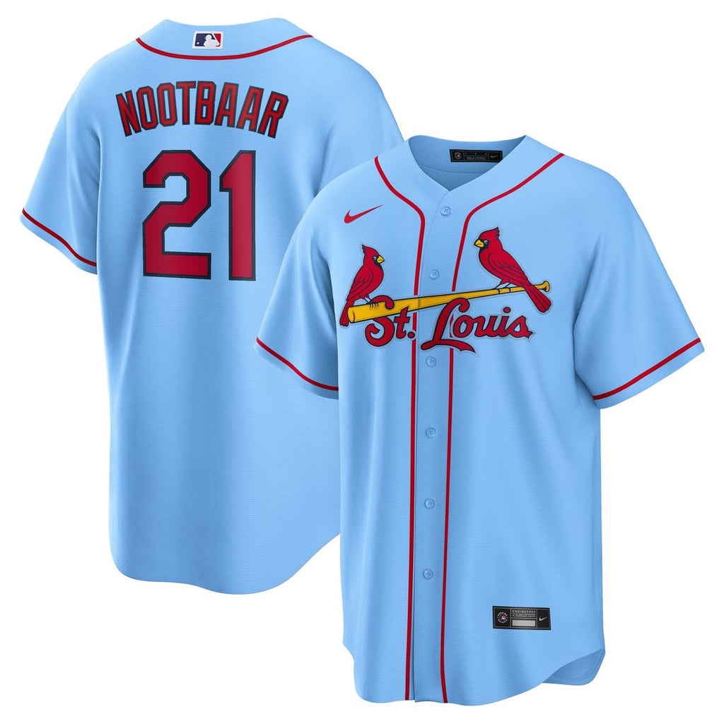 St. Louis Cardinals Lars Nootbaar Alternate Replica Jersey - Light Blue