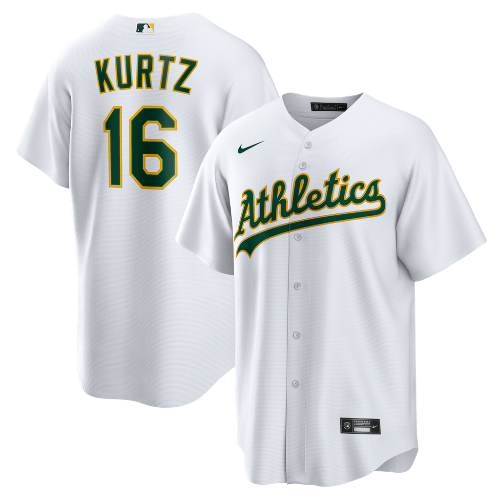 Athletics Nick Kurtz Home Replica Jersey - White