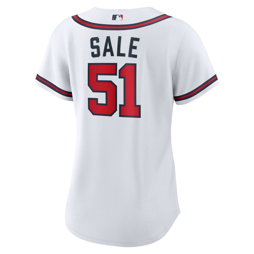 Atlanta Braves Chris Sale Women's Home Replica Jersey - White