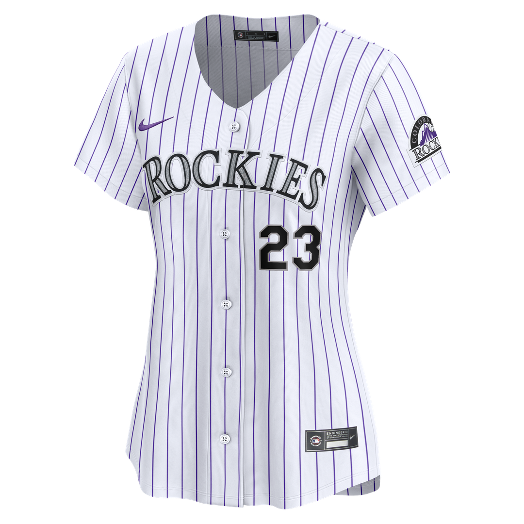 Colorado Rockies Kris Bryant Women's Home Limited Jersey - White