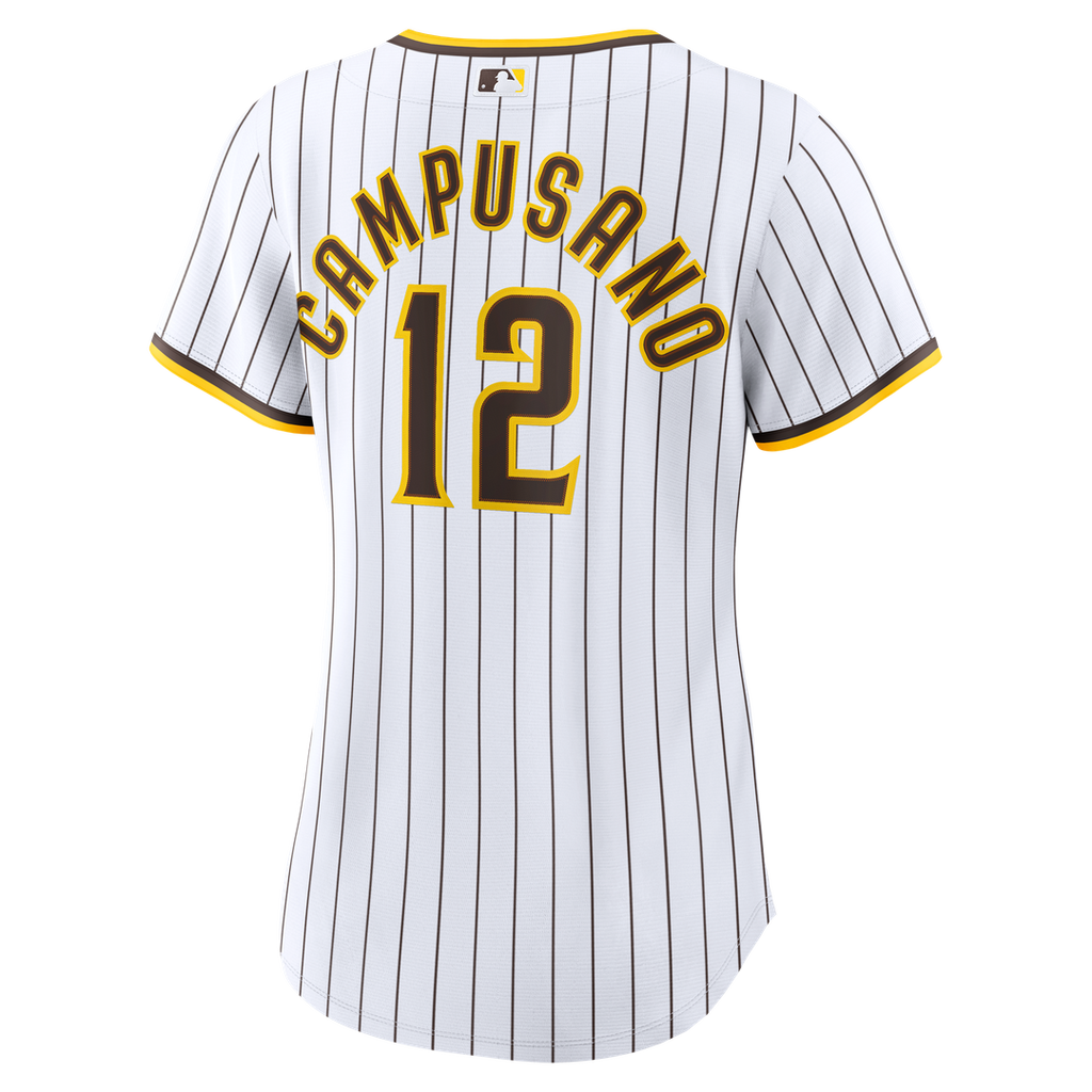 San Diego Padres Luis Campusano Women's Home Replica Jersey - White