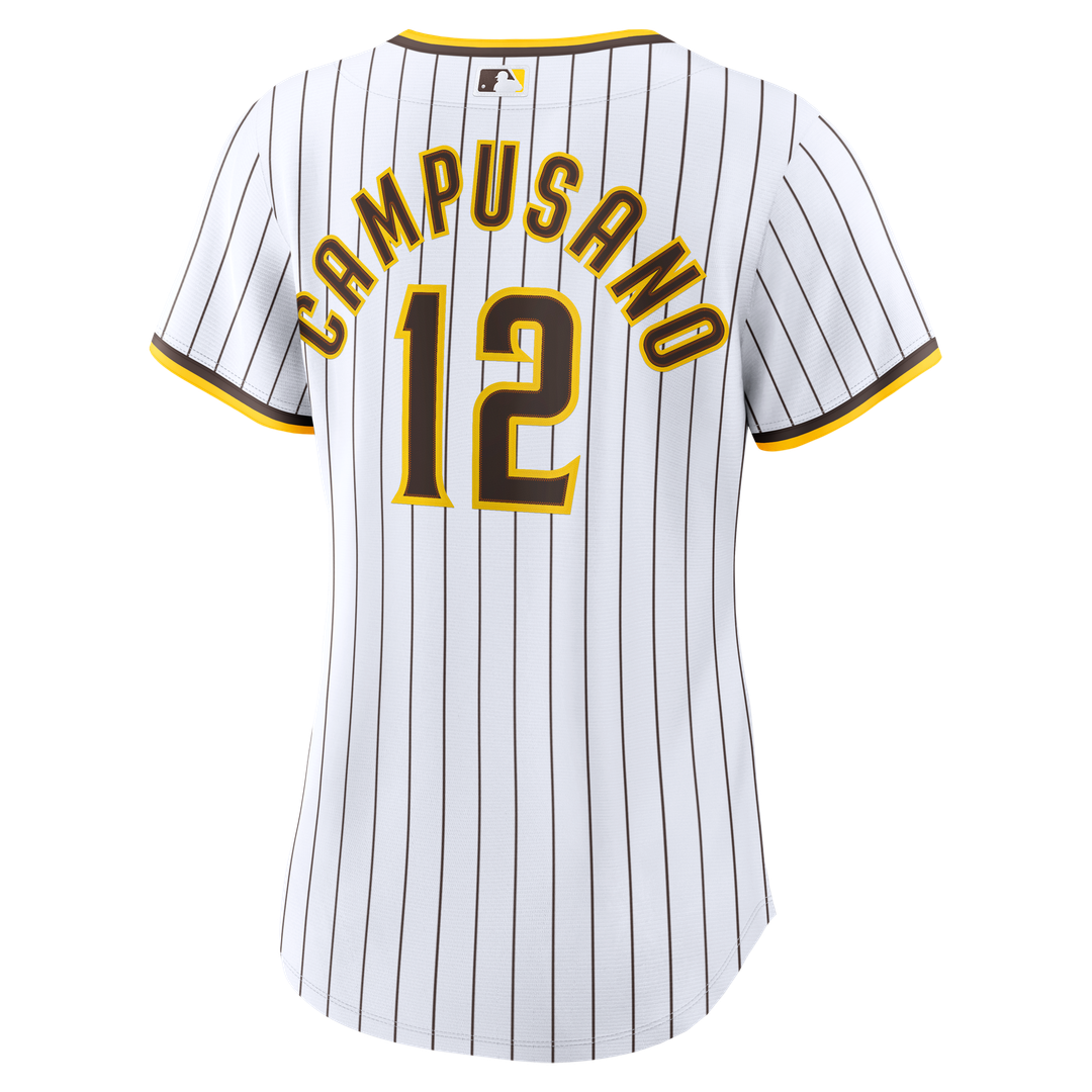 San Diego Padres Luis Campusano Women's Home Replica Jersey - White