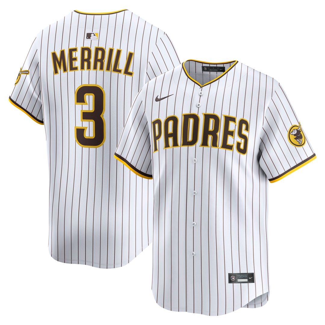 San Diego Padres Jackson Merrill Home Limited Jersey - White