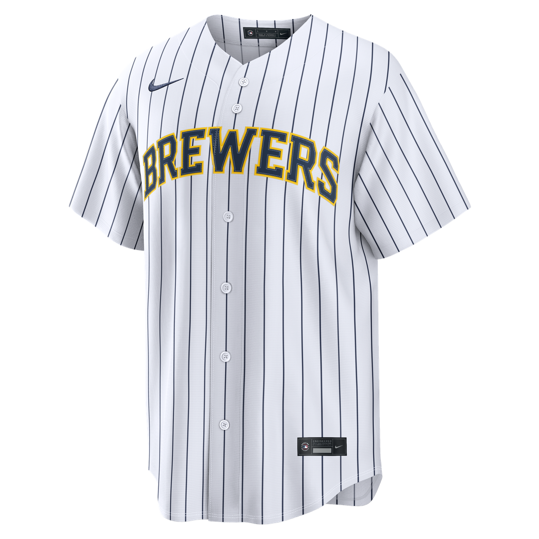 Milwaukee Brewers Christian Yelich Alternate Replica Jersey - White