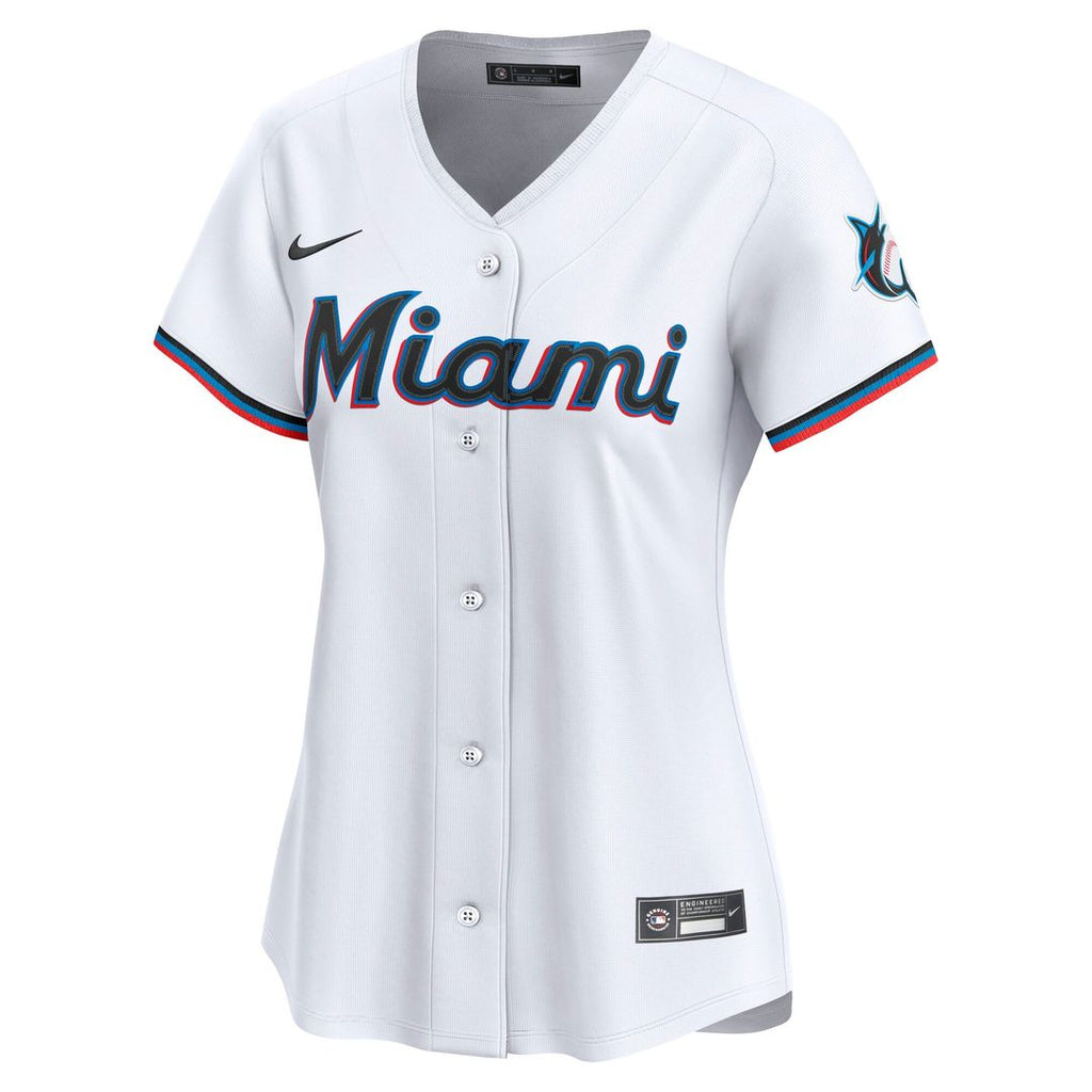 Miami Marlins Women's Home Limited Jersey - White