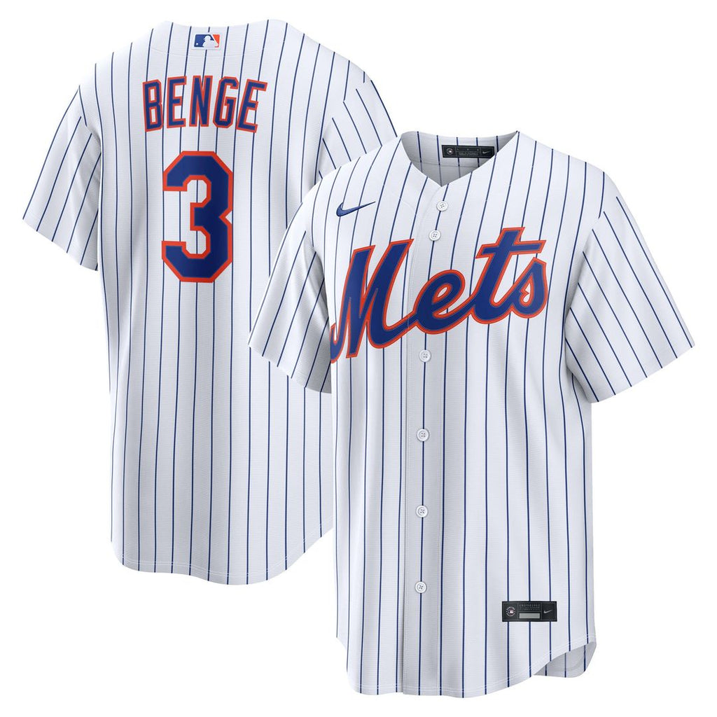 New York Mets Carson Benge Home Replica Jersey - White