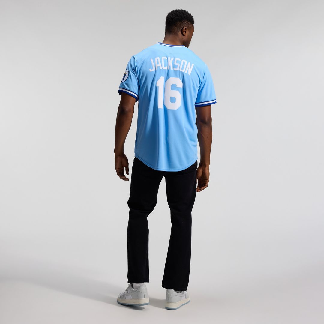 Kansas City Royals Bo Jackson Throwback Cooperstown Limited Jersey - Light Blue