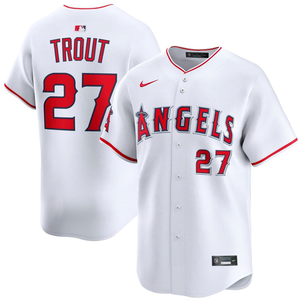 Los Angeles Angels Mike Trout Home Limited Jersey - White