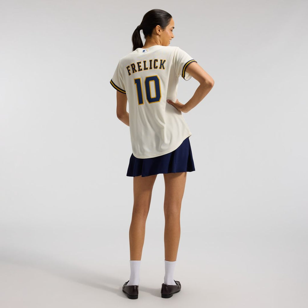 Milwaukee Brewers Sal Frelick Women's Home Replica Jersey - Cream