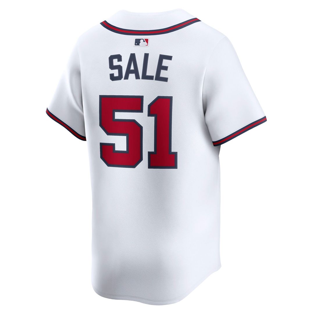 Atlanta Braves Chris Sale Home Limited Jersey - White