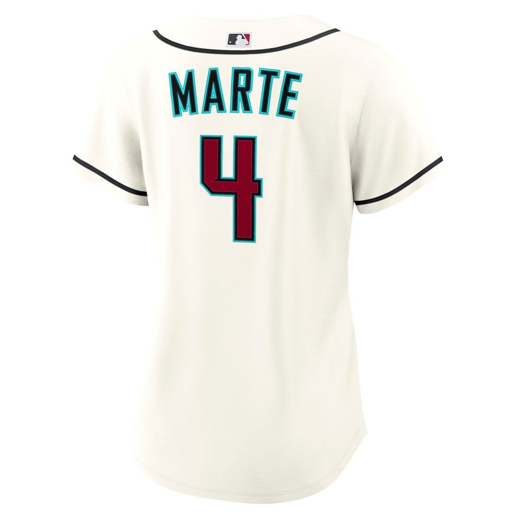 Arizona Diamondbacks Ketel Marte Women's Home Replica Jersey - Cream