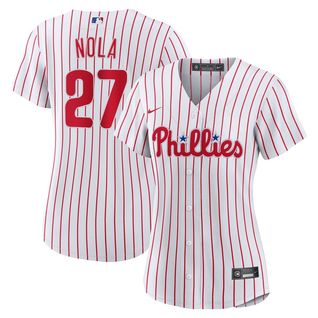 Philadelphia Phillies Aaron Nola Women's Home Replica Jersey - White