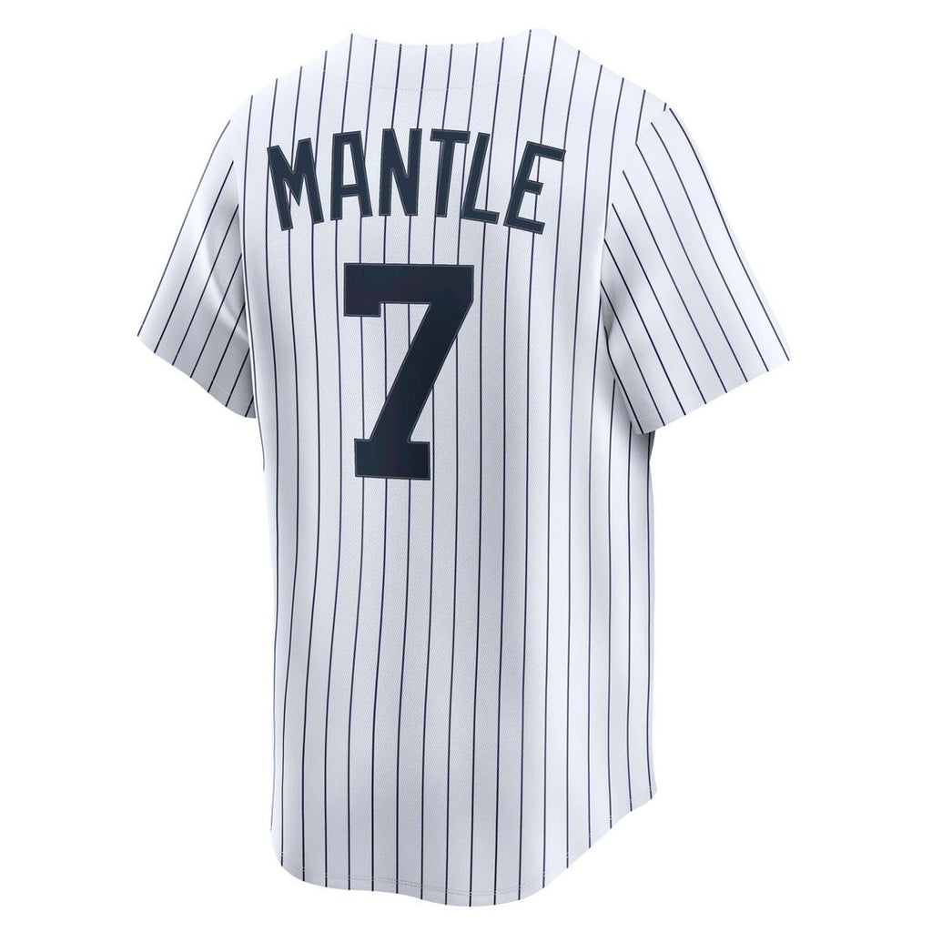 New York Yankees Mickey Mantle Throwback Cooperstown Limited Jersey - White