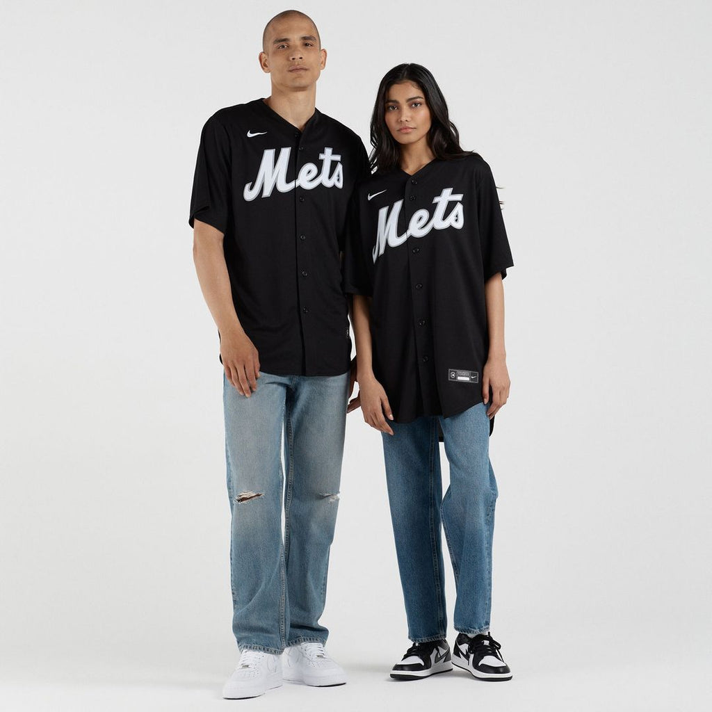 New York Mets Francisco Lindor Replica Jersey - Black