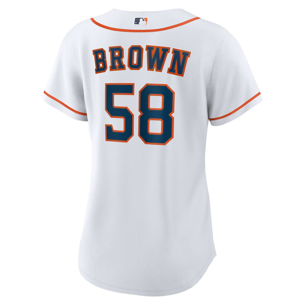 Houston Astros Hunter Brown Women's Home Replica Jersey - White