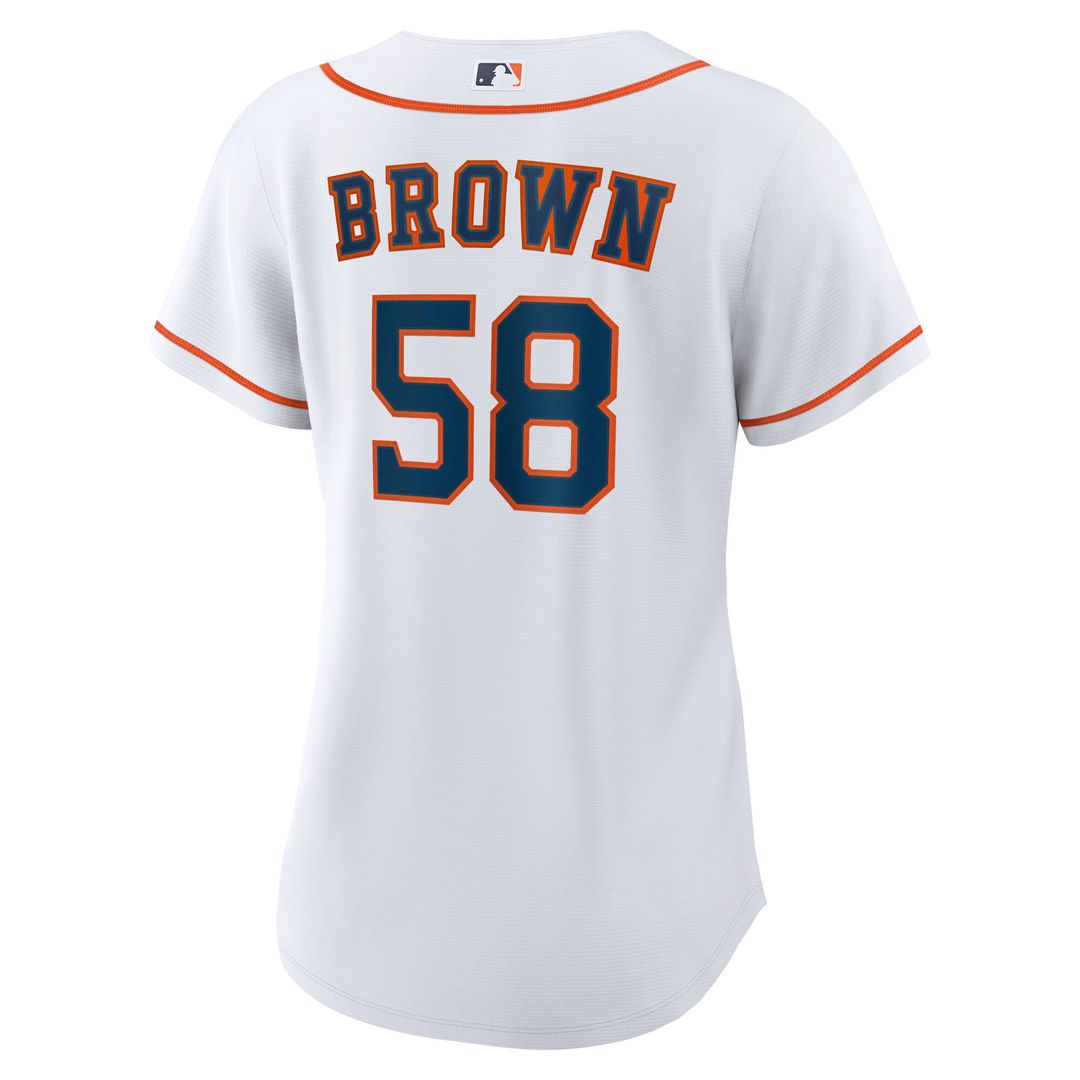 Houston Astros Hunter Brown Women's Home Replica Jersey - White