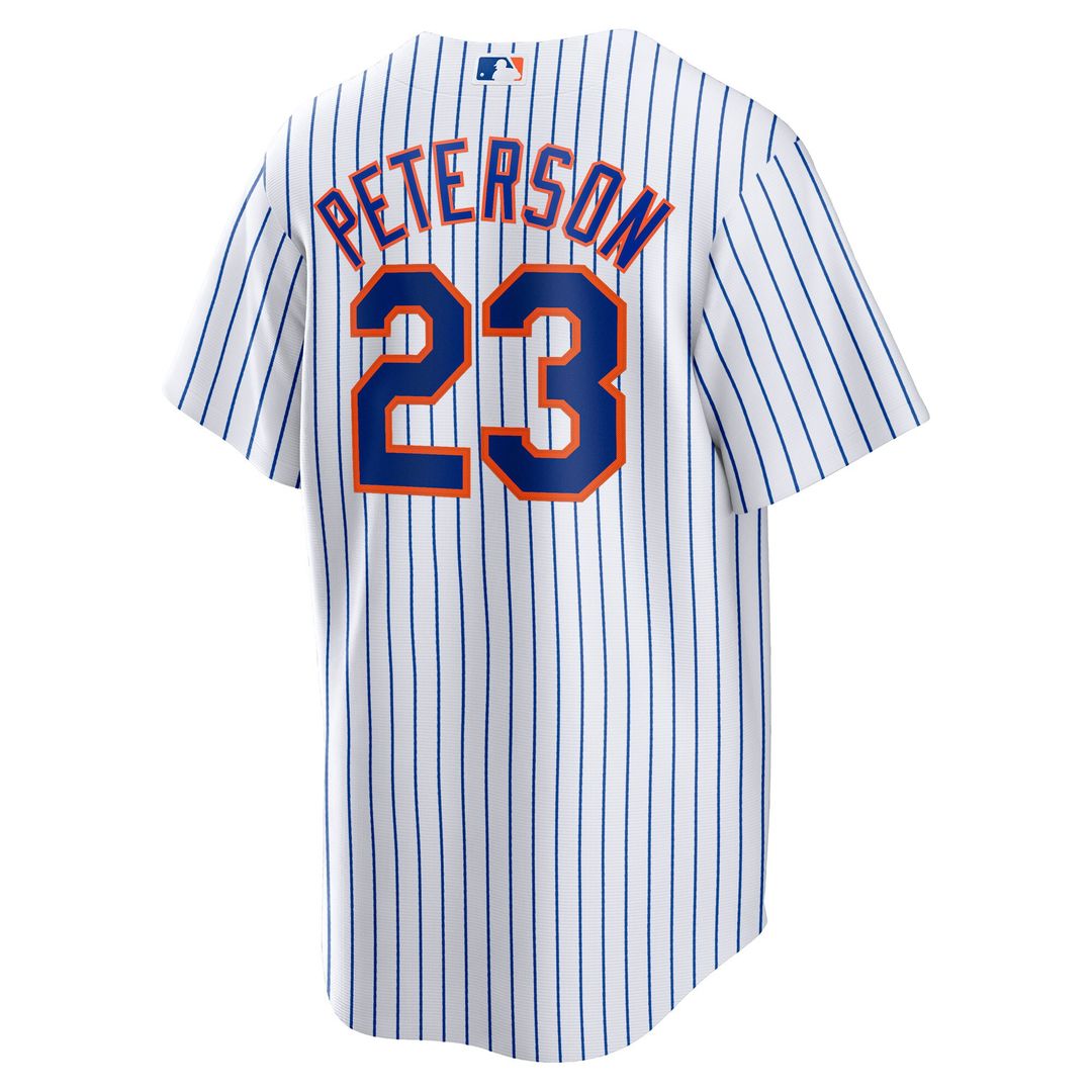 New York Mets David Peterson Home Replica Jersey - White