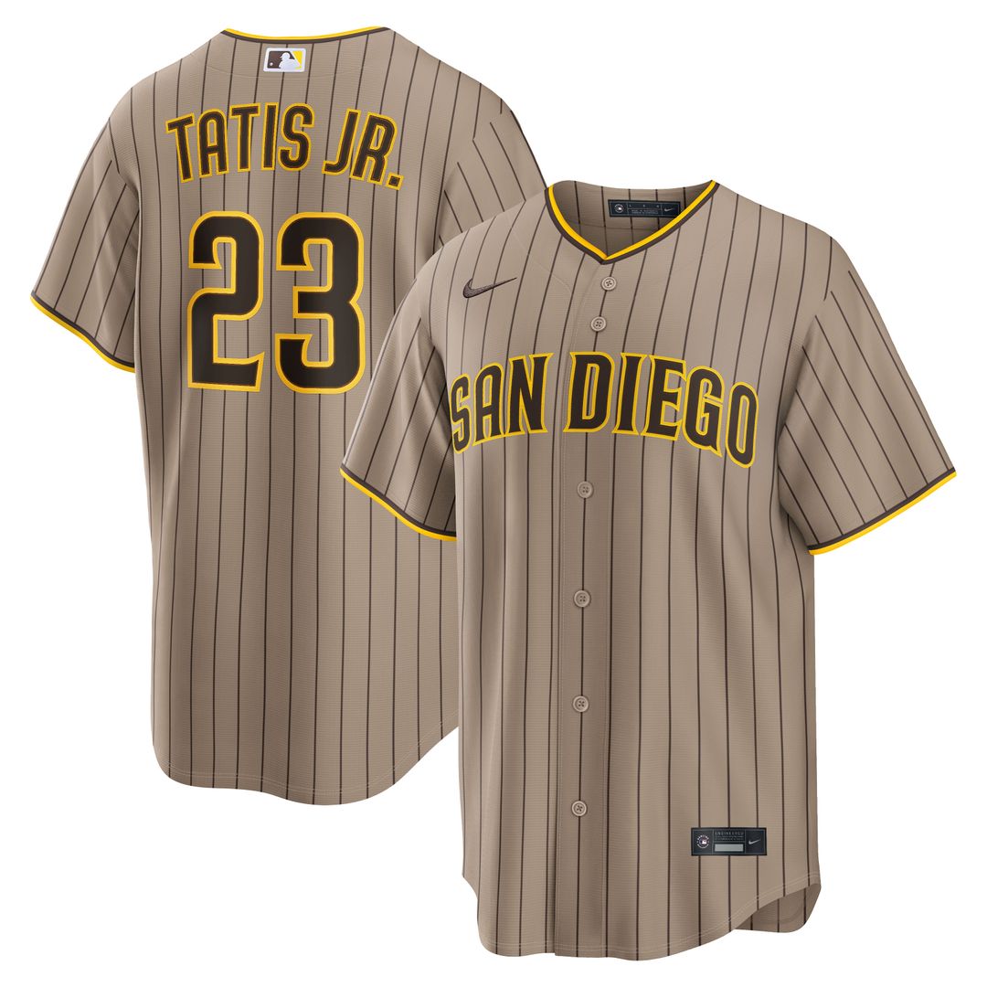 San Diego Padres Fernando Tatis Jr. Alternate Replica Jersey - Sand