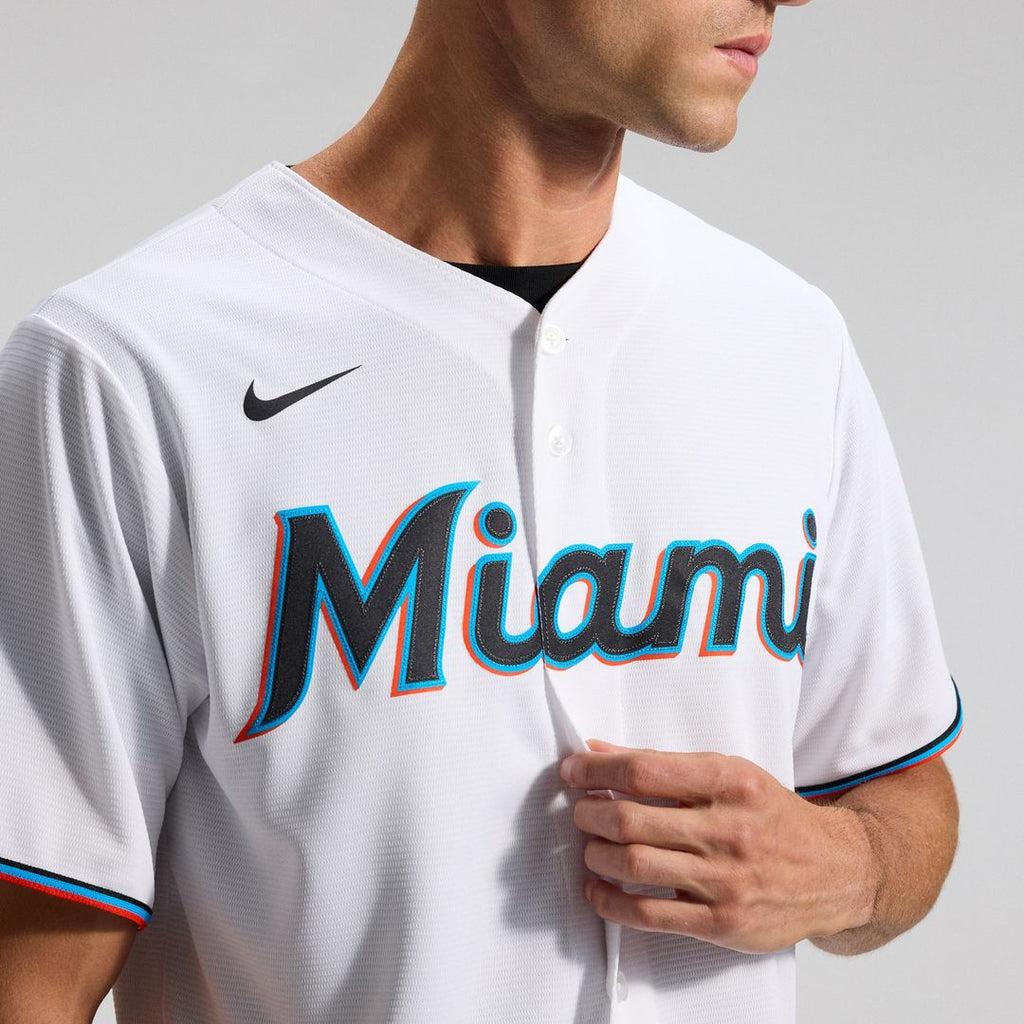 Miami Marlins Home Replica Team Jersey - White