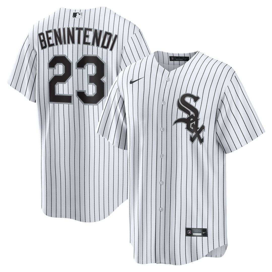 Chicago White Sox Andrew Benintendi Home Player Jersey - White/Black