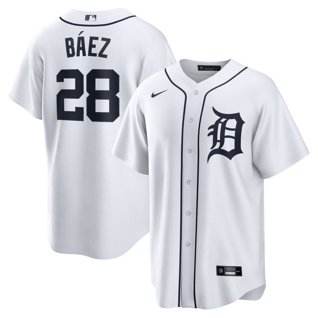 Detroit Tigers Javier Baez Home Replica Jersey - White