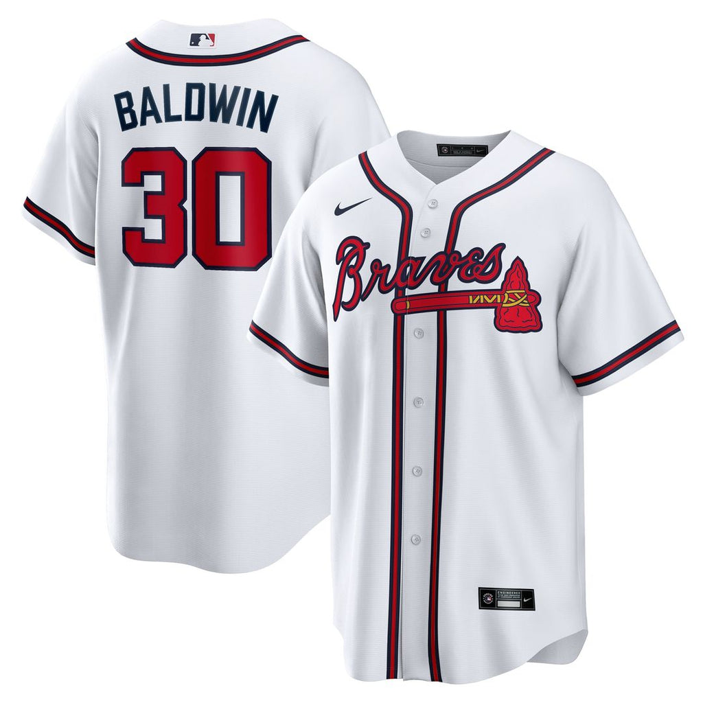 Atlanta Braves Drake Baldwin Home Replica Jersey - White