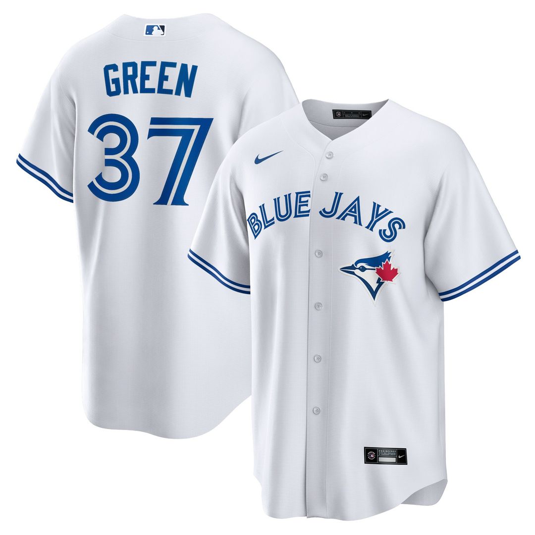 Toronto Blue Jays Chad Green Home Replica Jersey - White