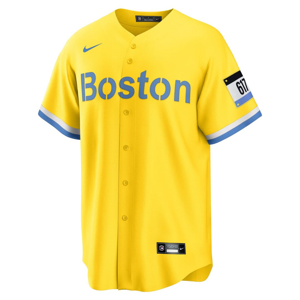 Boston Red Sox David Ortiz Retired Player City Connect Replica Jersey - Gold