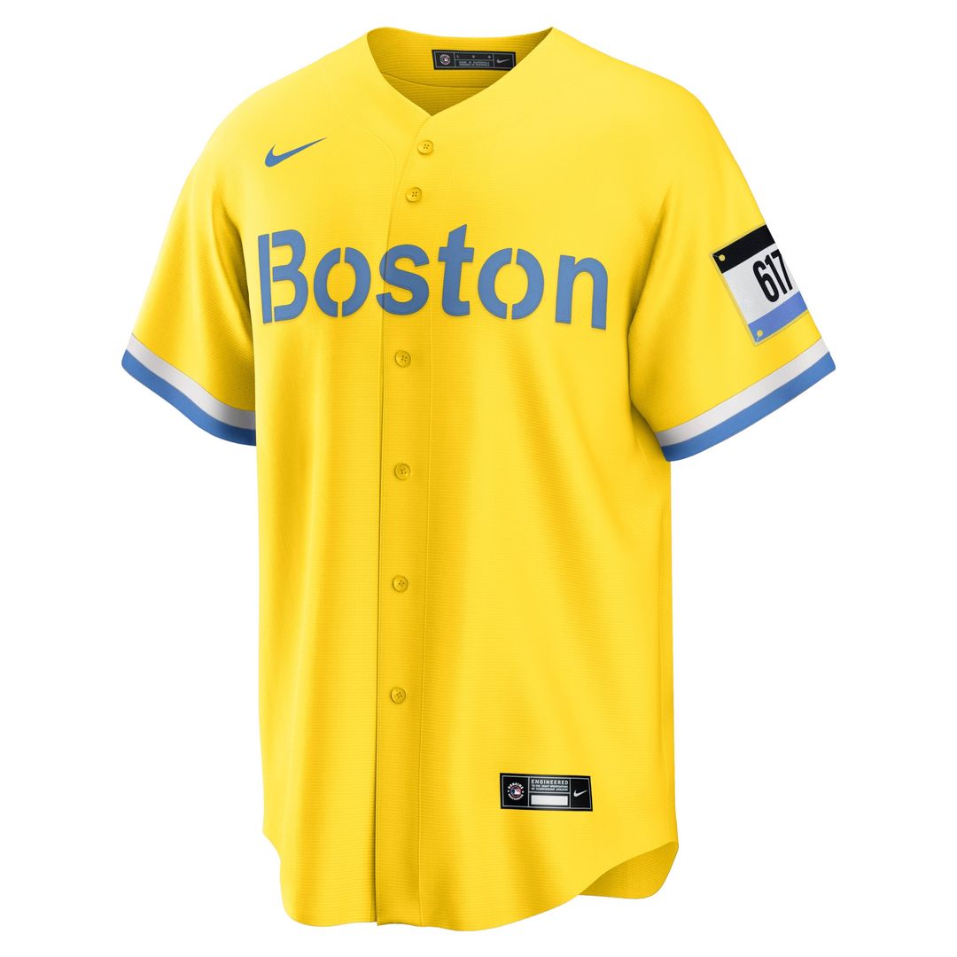 Boston Red Sox David Ortiz Retired Player City Connect Replica Jersey - Gold