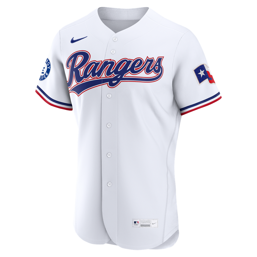 Texas Rangers Corey Seager Home Authentic Sponsor Patch Jersey - White